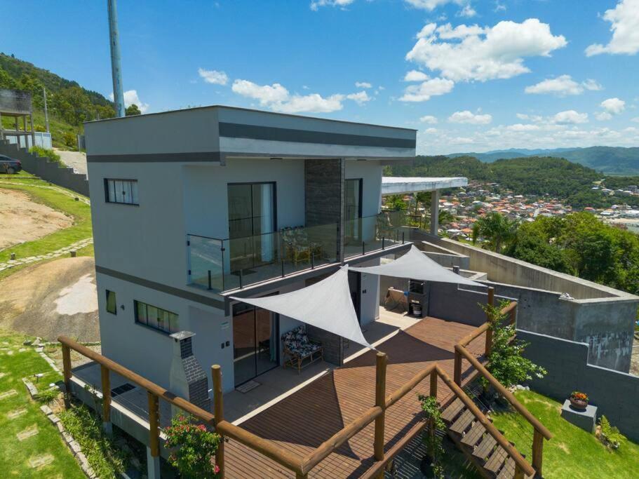 Casa Mirante Do Sol-Vista Exuberante Com Spa Говернадор-Селсу-Рамус Екстер'єр фото