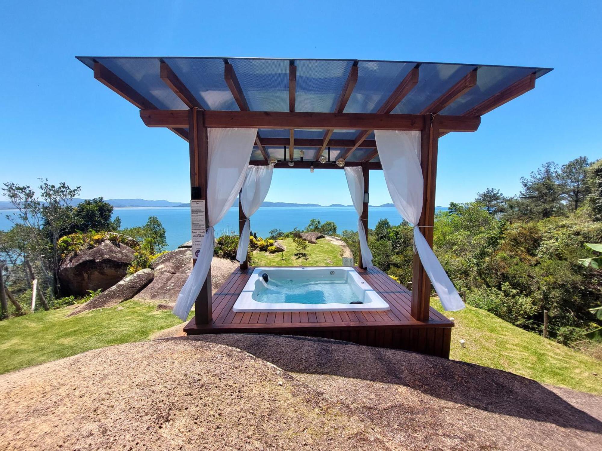 Casa Mirante Do Sol-Vista Exuberante Com Spa Говернадор-Селсу-Рамус Екстер'єр фото